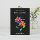 🌈 LGBTQ  With Photo Save the Date Petals & Pride  (Debout devant)