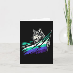 Lgbtq Wolf Homoseksuele Mannelijke Vlag Mlm Pride Kaart