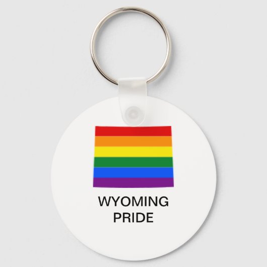 LGBTQ Wyoming Pride Sleutelhanger (Voorkant)