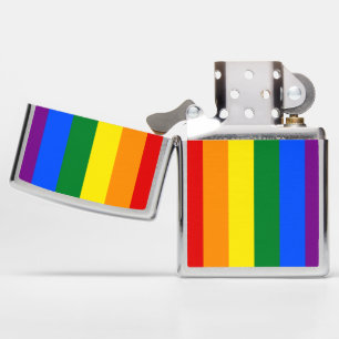 lgbtq Zippo Brushed Chrome Pocket Lighter
