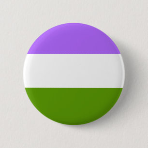 LGBTQA Genderqueer niet-Binaire BewustmakingsButto Ronde Button 5,7 Cm