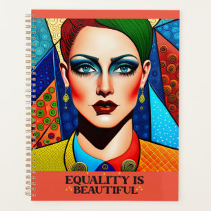 LGBTQI Art cite "L'égalité est belle" Planificateu