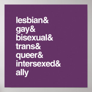 LGBTQI-LIJST POSTER