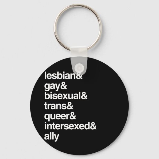 LGBTQI-LIJST SLEUTELHANGER (Voorkant)