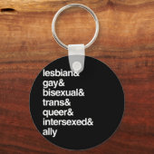 LGBTQI-LIJST SLEUTELHANGER (Voorkant)
