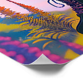 LGBTQIA+ Anime Meisje Lesbische Pride Poster (Hoek)