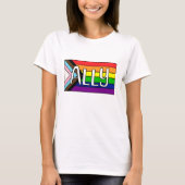 LGBTQIA+-bondgenoot | Regenboogvlag T-shirt (Voorkant)
