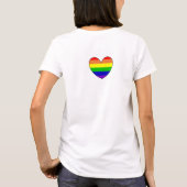 LGBTQIA+-bondgenoot | Regenboogvlag T-shirt (Achterkant)