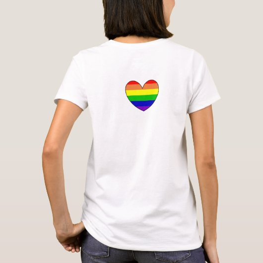 LGBTQIA+-bondgenoot | Regenboogvlag T-shirt (Achterkant)
