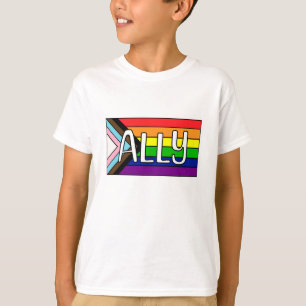 LGBTQIA+-bondgenoot   Regenboogvlag T-shirt