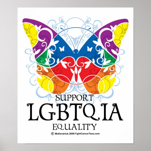 LGBTQIA Butterfly Poster (Voorkant)