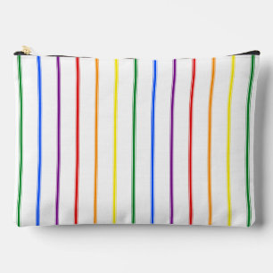 LGBTQIA Gay Pride 6 Stripe Rainbow Ticking Stripe Etui