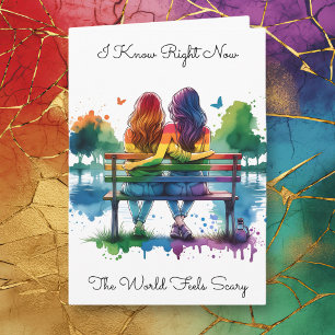 LGBTQIA+   Ik weet dat de wereld eng voelt Kaart