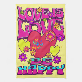 LGBTQIA+ LOVE IS LIEFT. Wees blij Theedoek