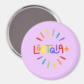 LGBTQIA+ Magnet de fierté (Recto/Verso)