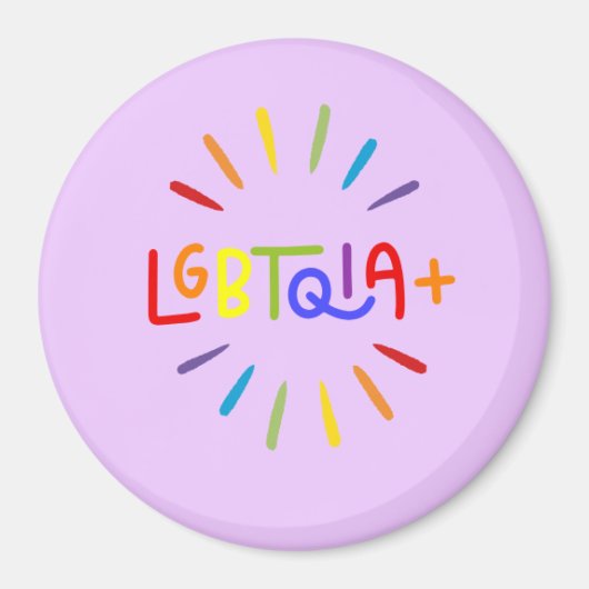 LGBTQIA+ Magnet de fierté (Devant)