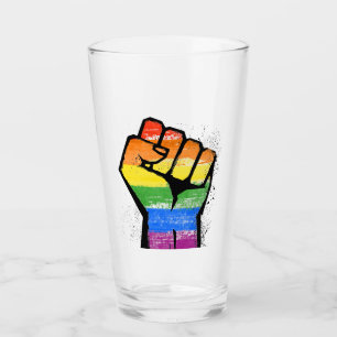 LGBTQIA Pride Flag Glas