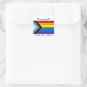 LGBTQIA Pride Flag Vierkante Sticker (Tas)