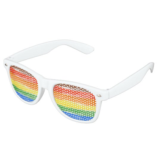LGBTQIA+ Pride verf Retro Zonnebril (Gekanteld)
