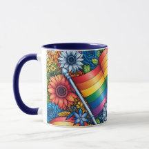 LGBTQIA+ Pride Vlaggen, Regenbogen, Bloemen