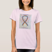 LGBTQIA Rainbow Awareness Ribbon Angel T-Shirts (Devant)