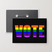 LGBTQIA+ stemmen Button (Voorkant / Achterkant)