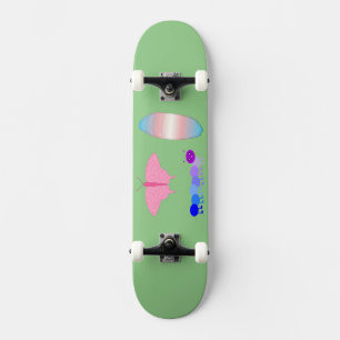 LGBTQIA Transgender Pride Caterpaal naar vlinder Skateboard