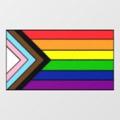LGBTQIA+ Vlag Pride en Steun Raamsticker (Vel)