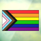 LGBTQIA+ Vlag Pride en Steun Raamsticker (Vel 3)