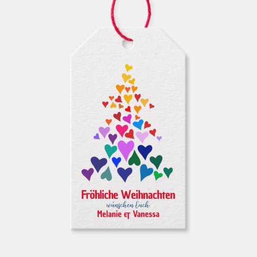  Lgbtqia Weihnachten  Cadeaulabel (Voorkant)