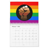 LGBTQPOC Pride Button keramische kerstbal Kalender (Feb 2026)
