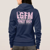 LGFM-dames met volledig Zipped Hoodie (Achterkant)