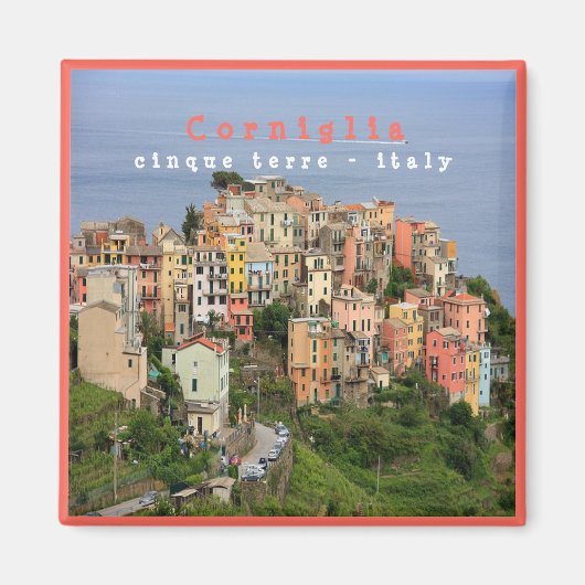 LGR001 CORNIGLIA - Cinque Terre - Fridge Magnet (Devant)