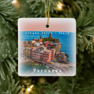 LGR002 VERNAZZA, Cinque Terre, Italië Keramisch Ornament