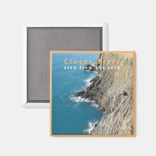 LGR013 CINQUE TERRE - Uitzicht van de lucht - Ital Magneet (Voorkant / Achterkant)