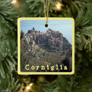 LGR025 CORNIGLIA - Cinque Terre - Italië, Keramisch Ornament