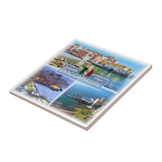 LGR045 BOCCADASSE, Mozaïek, Italië, Tegeltje (Zijkant)