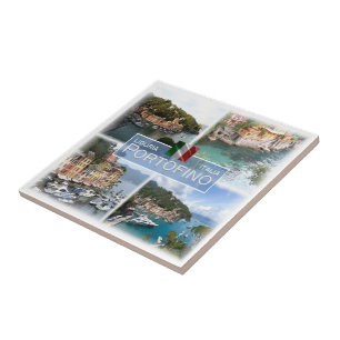 LGR062, PORTOFINO, Mozaïek, Italië, Tegeltje
