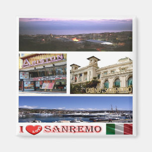 LGR071 SANREMO I Love - Mosaic - Italy - Fridge Magneet