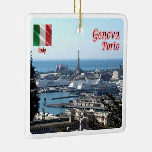 LGR150 GENOA PORT, Liguria, Italië; Keramisch Ornament (Rechts)