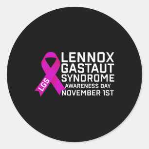 LGS Awareness Day Lennox Gastaut-syndroom Awarenes Ronde Sticker