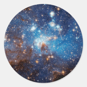 LH 95 Stervormingsgebied - Hubble-ruimtest foto Ronde Sticker