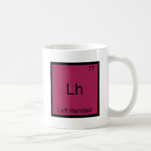 Lh - linker handbediend scheikundig teken T Koffiemok