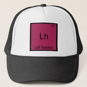 Lh - Linkshandig Grappig Element Chemie Symbool T Trucker Pet