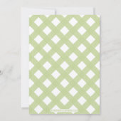 L'hamburger vert couple des invitations de baby (Dos)