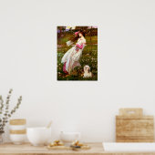 Lhasa Apso 4 - Windflowers Poster (Keuken)