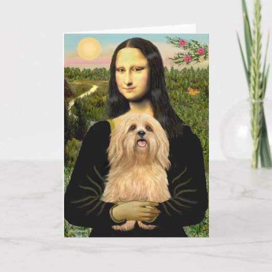 Lhasa Apso 9 - Mona Lisa Kaart (Voorkant)