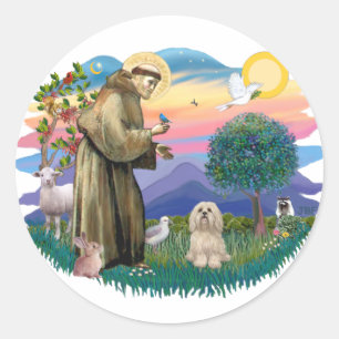 Lhasa Apso (#9) Ronde Sticker