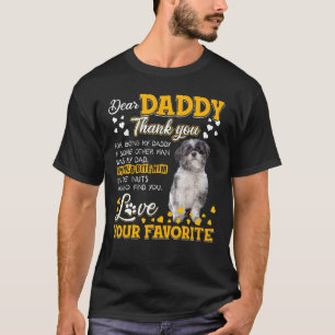 Lhasa Apso Beste papa Bedankt dat je mijn papa ben T-shirt