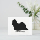 Lhasa Apso Briefkaart (Staand voorkant)